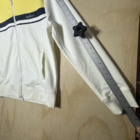 Ben Sherman Colorblock Tricot Track Jacket Snow White Medium Full Zipper - Picture 9 of 13